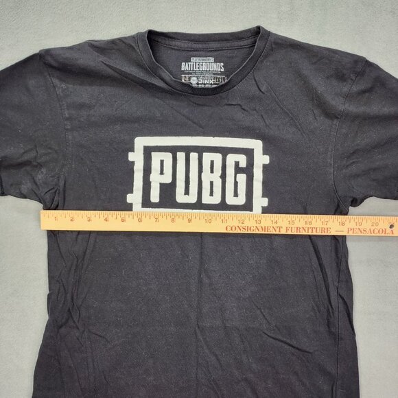 PUBG T Shirt Top Men's Size Medium Black Graphic Player Unknown's Battlegrounds - Picture 4 of 9